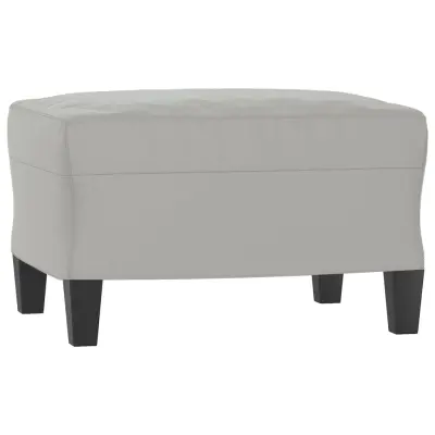 vidaXL Stolček za noge svetlo siv 60x50x41 cm tkanina iz mikrovlaken