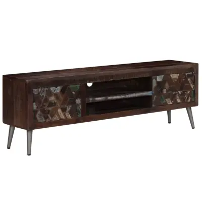 vidaXL TV omarica iz trdnega predelanega lesa 140x30x45 cm