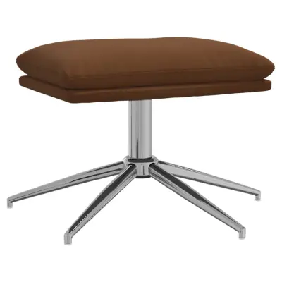 vidaXL Stolček za noge rjav 60x60x35 cm tkanina iz mikrovlaken