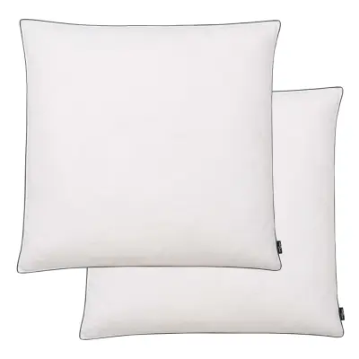 vidaXL Vzglavnik 2 kosa s polnilom iz puha/perja 80x80 cm bele barve