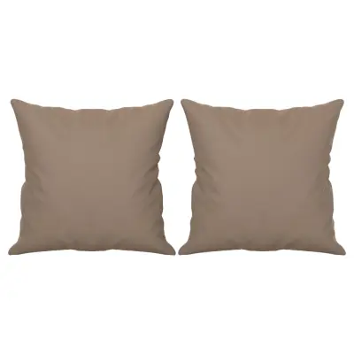 vidaXL Okrasna blazina 2 kosa taupe 40x40 cm blago iz mikrovlaken