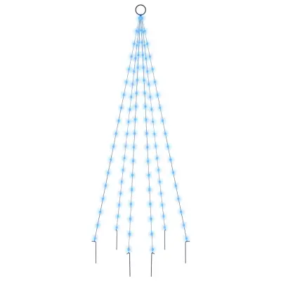 vidaXL Novoletna jelka iz 108 modrih LED lučk 180 cm