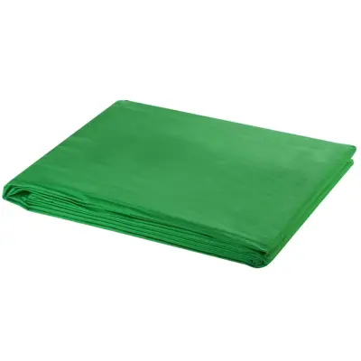 vidaXL Ozadje iz bombaža brez stojala zeleno 600 x 300 cm Chroma Key