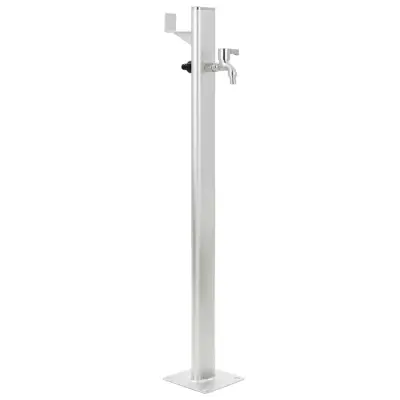 vidaXL Vrtni vodni stolp iz aluminija 95 cm