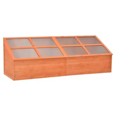 vidaXL Rastlinjak iz lesa 180x57x62 cm