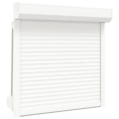 vidaXL Rolete iz aluminija 100x100 cm bele