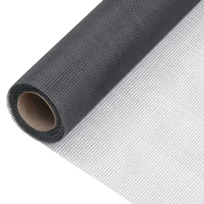 vidaXL Mreža iz steklenih vlaken 60x500 cm siva
