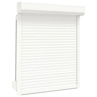 vidaXL Rolete iz aluminija 100x120 cm bele
