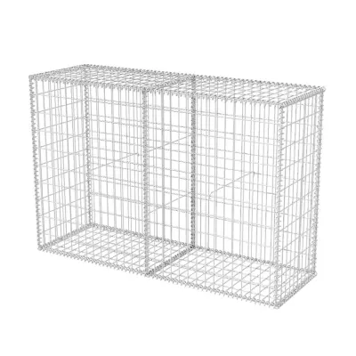 vidaXL Gabionska košara iz pocinkanega jekla 150x50x100 cm