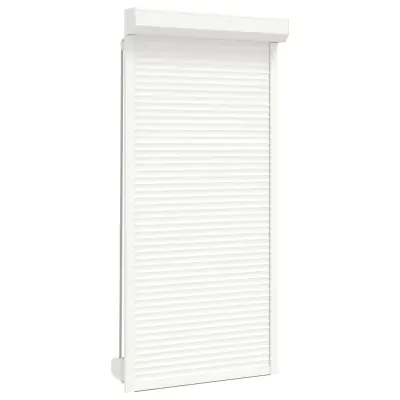 vidaXL Rolete iz aluminija 100x210 cm bele