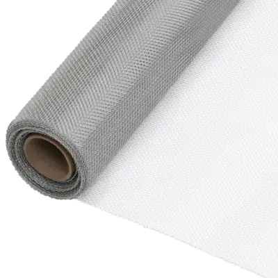 vidaXL Mreža iz nerjavečega jekla 112x500 cm srebrna