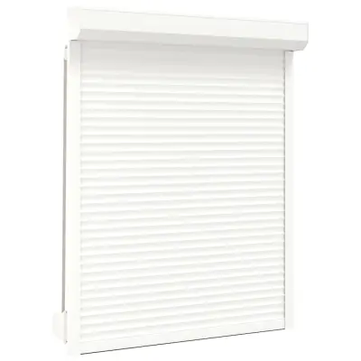 vidaXL Rolete iz aluminija 120x150 cm bele