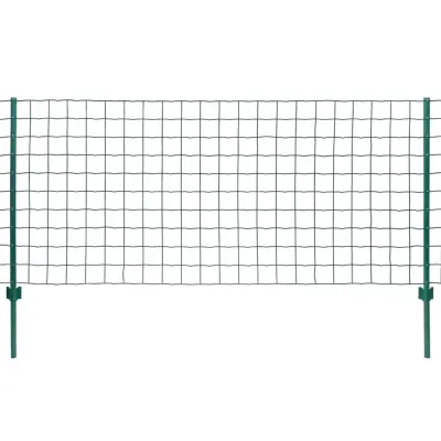 vidaXL Evro ograja iz jekla 20x1,5 m zelena