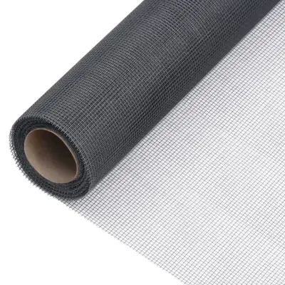 vidaXL Mreža iz steklenih vlaken 60x1000 cm siva