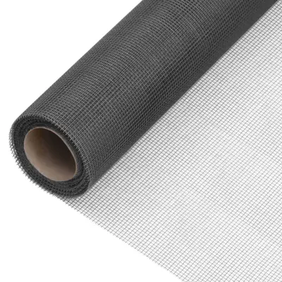 vidaXL Mreža iz steklenih vlaken 80x1000 cm črna
