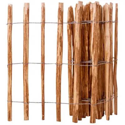 vidaXL Ograja iz leskovine 90x500 cm