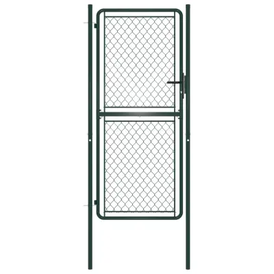 vidaXL Vrtna vrata iz jekla 100x175 cm zelena