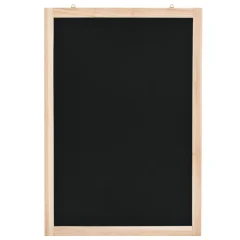 vidaXL Stenska črna tabla iz cedrovine 40x60 cm
