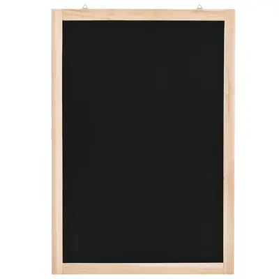 vidaXL Stenska črna tabla iz cedrovine 40x60 cm