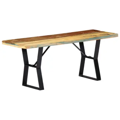 vidaXL Klop iz trdnega predelanega lesa 110 cm