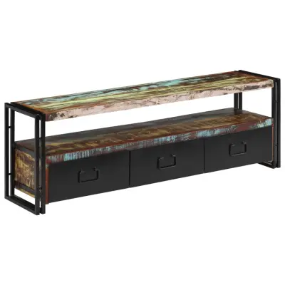 vidaXL TV omarica iz trdnega predelanega lesa 120x30x40 cm