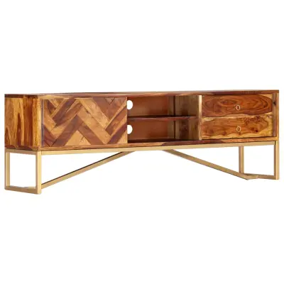 vidaXL TV omarica 140x30x45 cm iz trdnega palisandra