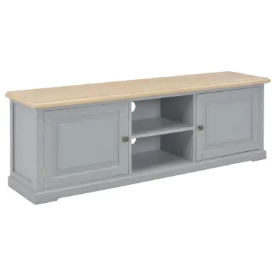 vidaXL TV omarica iz lesa 120x30x40 cm siva