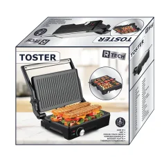 R-TECH grill toster, srebrna barva 1600w