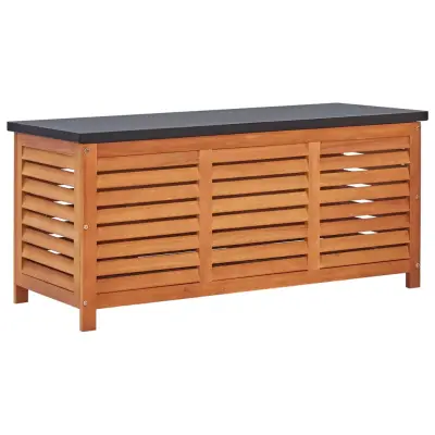 vidaXL Vrtna škatla za shranjevanje 117x50x55 cm evkaliptusov les
