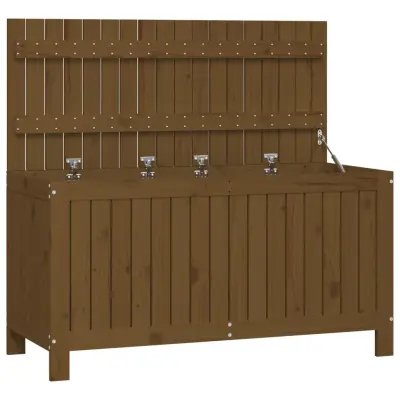 vidaXL Vrtna škatla medeno rjava 115x49x60 cm borovina