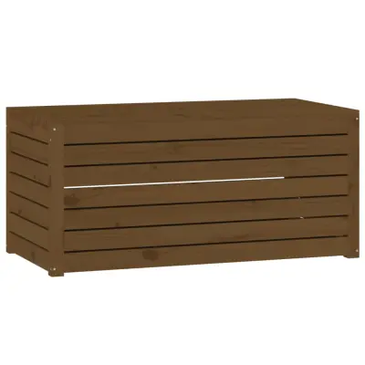 vidaXL Vrtna škatla medeno rjava 101x50,5x46,5 cm trdna borovina