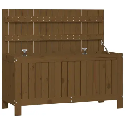vidaXL Vrtna škatla medeno rjava 108x42,5x54 cm borovina