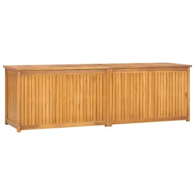 vidaXL Vrtna škatla 175x50x55 cm trdna tikovina