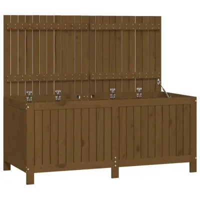 vidaXL Vrtna škatla medeno rjava 147x68x64 cm borovina