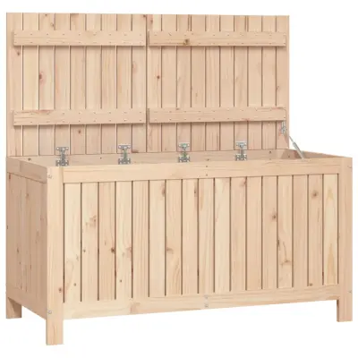 vidaXL Vrtna škatla 121x55x64 cm trdna borovina