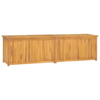 vidaXL Vrtna škatla 200x50x55 cm trdna tikovina