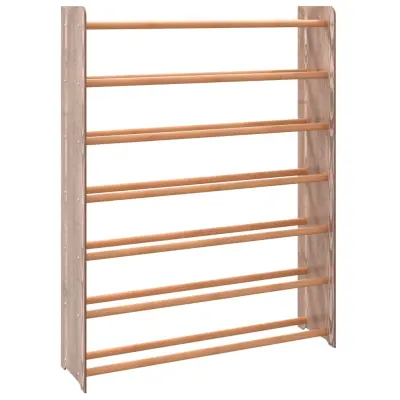 vidaXL Stojalo za čevlje rjavo 90x24x117 cm inženirski les