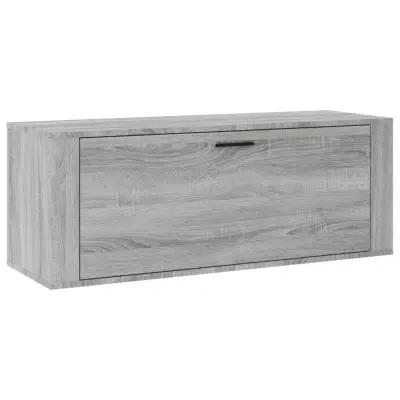 vidaXL Omarica za čevlje siva sonoma 100x35x38 cm inženirski les