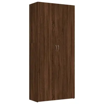 vidaXL Omarica za čevlje rjav hrast 80x35,5x180 cm inženirski les