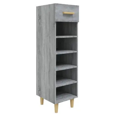 vidaXL Omarica za čevlje siva sonoma 30x35x105 cm konstruiran les