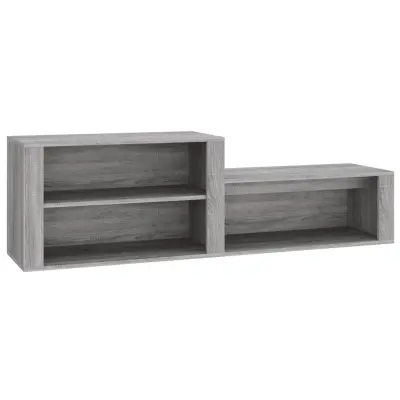 vidaXL Omarica za čevlje siva sonoma 150x35x45 cm inženirski les