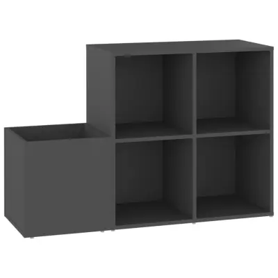 vidaXL Omara za čevlje siva 105x35,5x70 cm iverna plošča