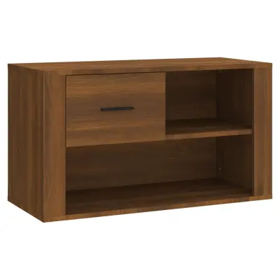 vidaXL Omarica za čevlje rjav hrast 80x35x45 cm inženirski les