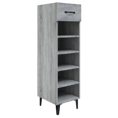 vidaXL Omarica za čevlje siva sonoma 30x35x105 cm konstruiran les
