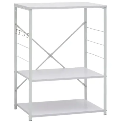 vidaXL Omarica za mikrovalovno pečico bela 60x39,6x79,5 cm inž. les