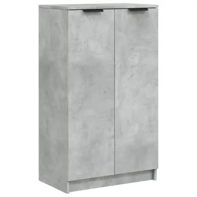 vidaXL Omarica za čevlje betonsko siva 59x35x100 cm konstruiran les