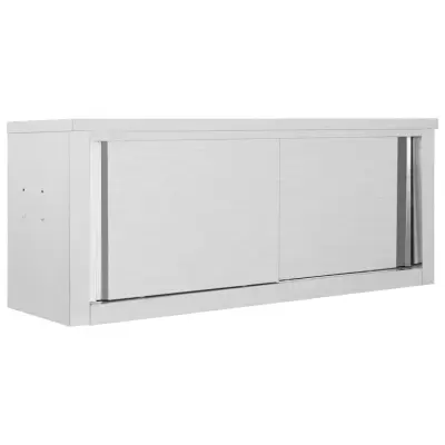 vidaXL Kuhinjska stenska omara 120x40x50 cm nerjaveče jeklo