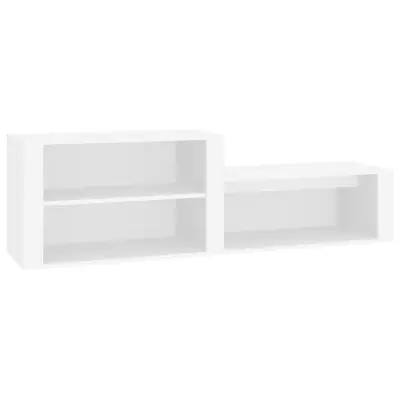 vidaXL Omarica za čevlje bela 150x35x45 cm inženirski les