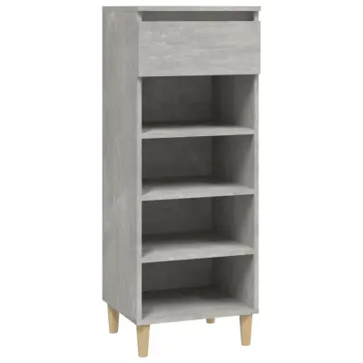 vidaXL Omarica za čevlje betonsko siva 40x36x105 cm inženirski les