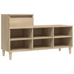vidaXL Omarica za čevlje sonoma hrast 102x36x60 cm inženirski les